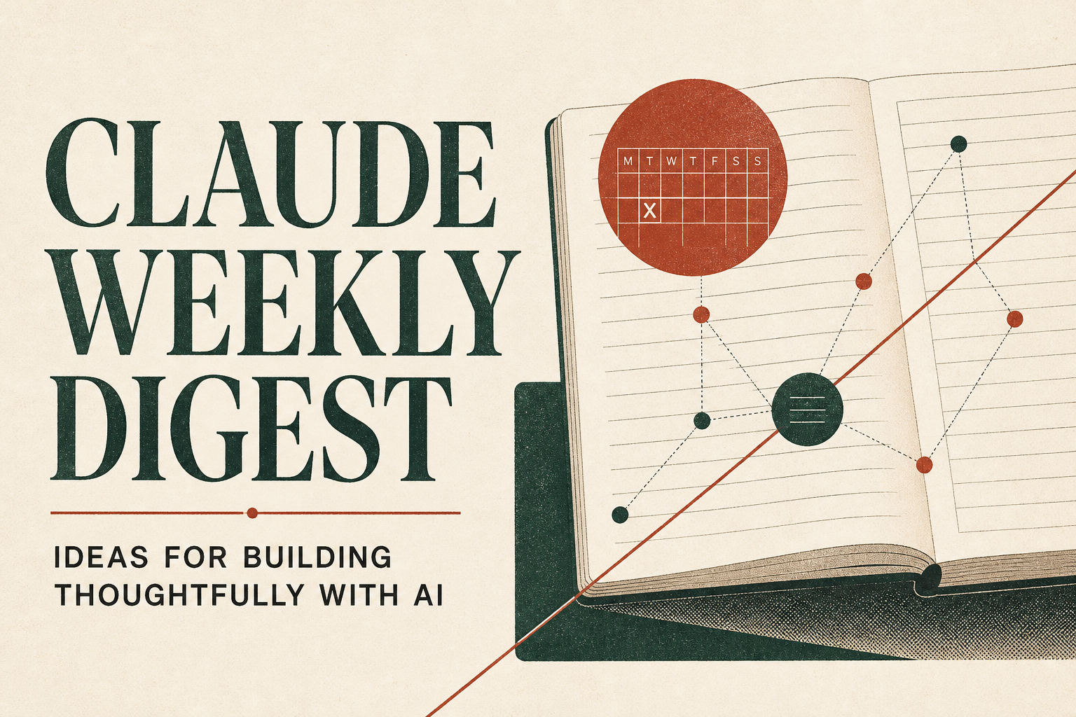 Claude Weekly Digest editorial notebook cover